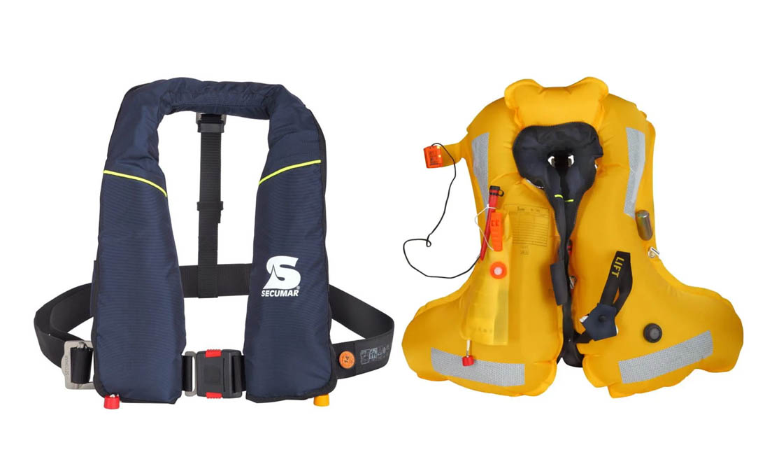 SG05484 Secumar Golf 275N Twin SOLAS Life Jacket Universal application, for offshore waters. With the patented SECUMAR CLICK-buckle the donning and doffing of the lifejacket is very easy, it is donned like a normal jacket.