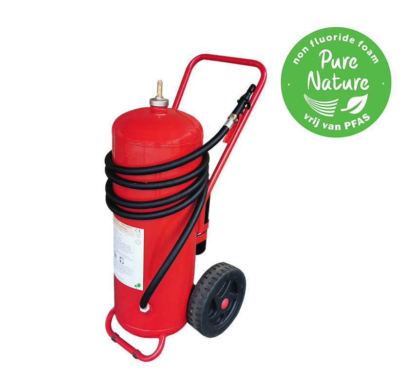 Movable foam extinguishers